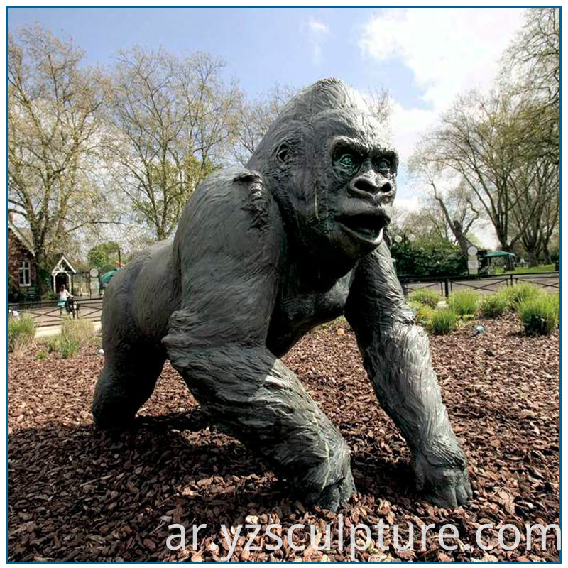 Bronze Gorilla Statue